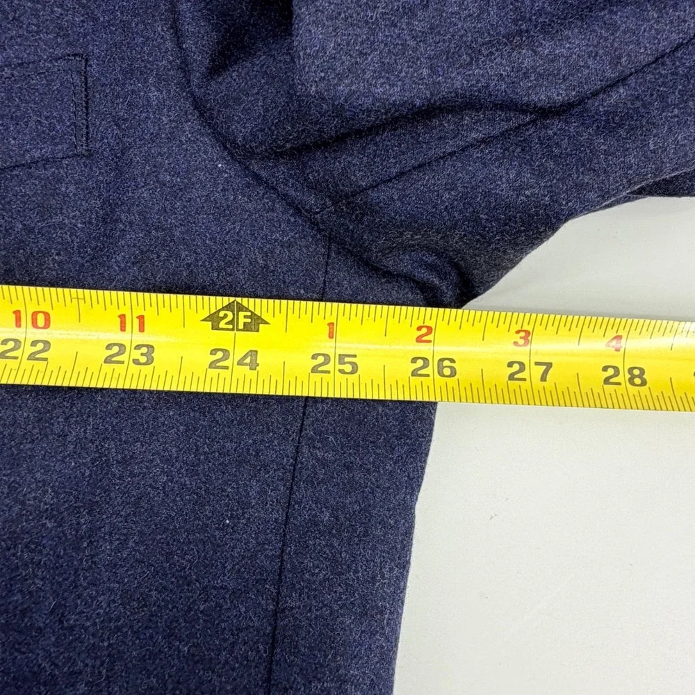 JB Britches Sport Coat Mens 52 L Navy Loro Piana Wool Cashmere Suede Elbow Patch
